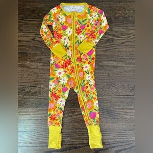 Little Sleepies Colorful Floral Footie